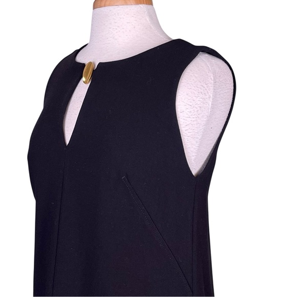 Donna Karan Keyhole Sheath Dress Womens 6 Black New With Tags - Picture 6 of 14